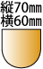 縦70横60mm